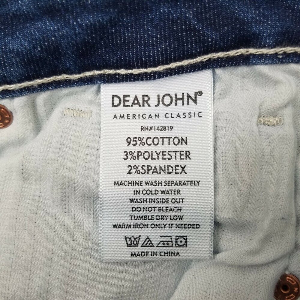 Dear John Women's Size 25 Jeans Gisele High Waisted Skinny Raw Hem Step Hem - Picture 10 of 10